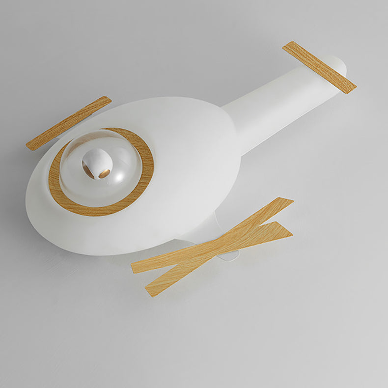 Lumendat Modern Minimalist Kids Airplane Iron PE LED Flush Mount Ceiling Light For Bedroom Lumendat