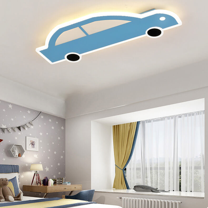 Lumendat Cartoon Creative Car Shape Iron LED Flush Mount Ceiling Light Lumendat