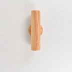 Modern Simple Warm Solid Wood Strip Double Head LED Wall Sconce Lamp
