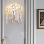 Modern Light Luxury Tree Branch Crystal 3-Light Wall Sconce Lamp Lumendat