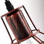 Vintage Industrial Iron Pulley Cage 1-Light Wall Sconce Lamp Lumendat