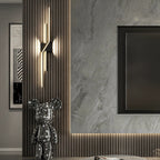 Modern Minimalist Aluminum Geometric Long Straight Line LED Wall Sconce Lamp For Living Room Lumendat