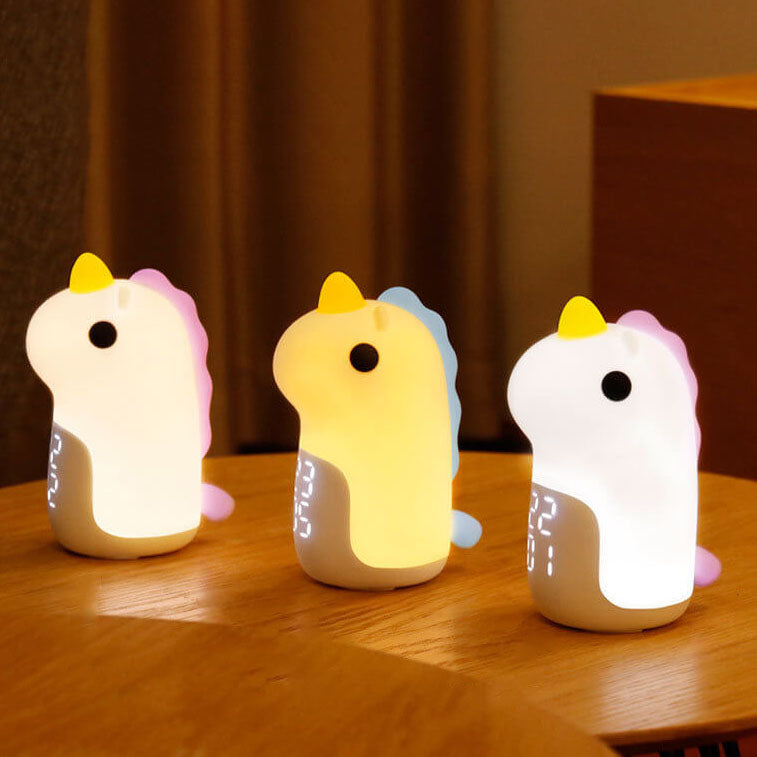 Cartoon Unicorn Timer Alarm Clock LED Night Light Lumendat