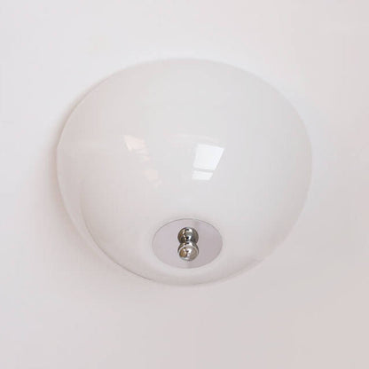 Nordic Minimalist Iron Round Glass Shade 4-light Flush Mount Ceiling Light