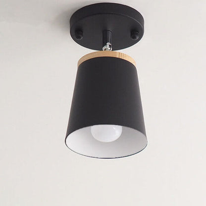 Nordic Macaron Column 1-light Semi-flush Mount Ceiling Light