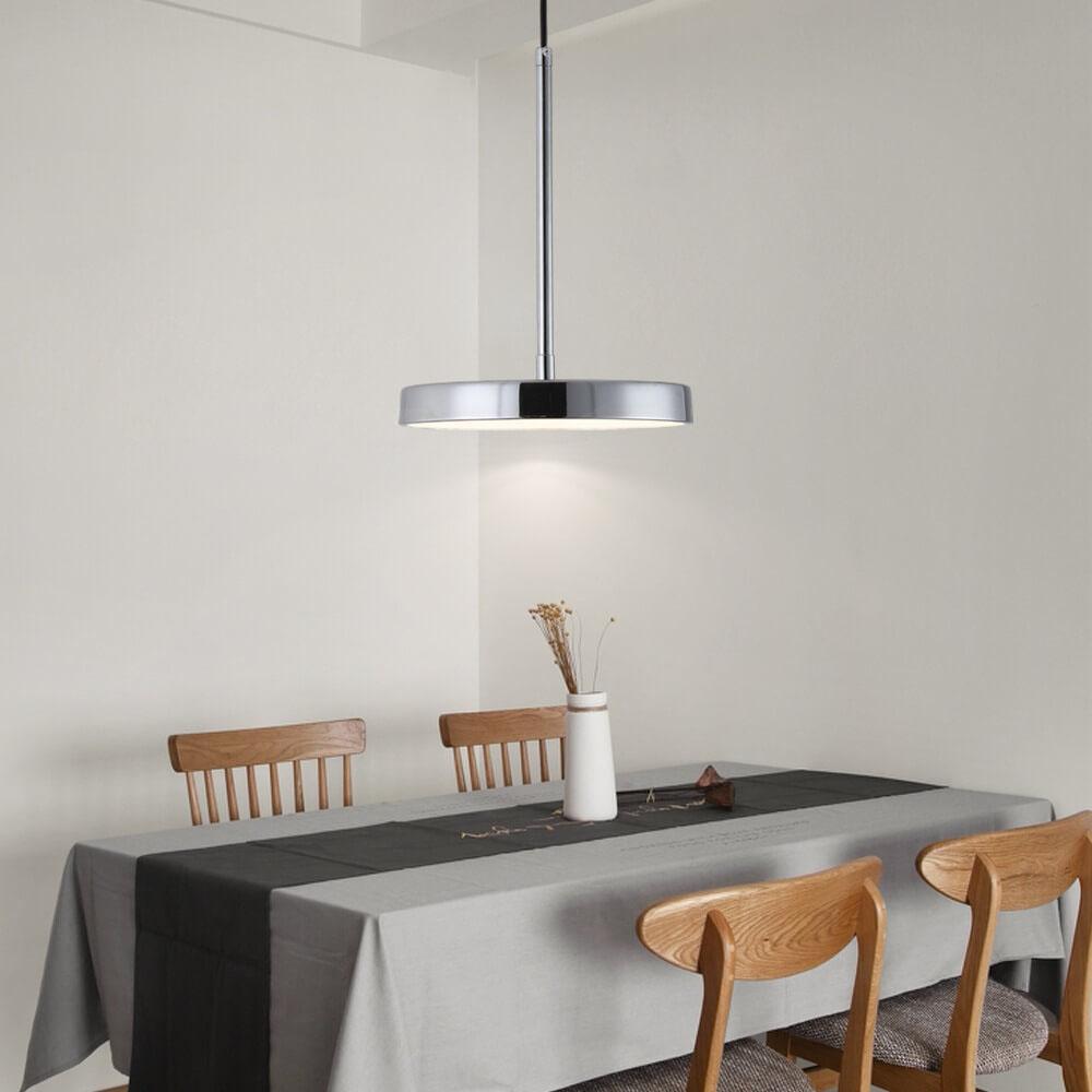 Modern Minimalist Drum Metal LED Pendant Light BulbSquare