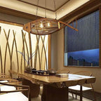 Vintage Bamboo Weaving Fish Shaped 1-light Pendant Light BulbSquare