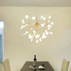 Modern LED Firefly Branch Chandelier – 27 or 36 Lights, Gold & Black modern luxury lighting fixture