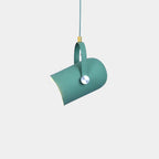 Macaron Metal Cylinder Spotlight 1-light Adjustable Handle Pendant Light BulbSquare