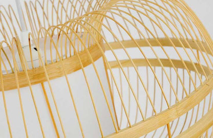 Japanese Element Bamboo Drum 1-light Pendant Light