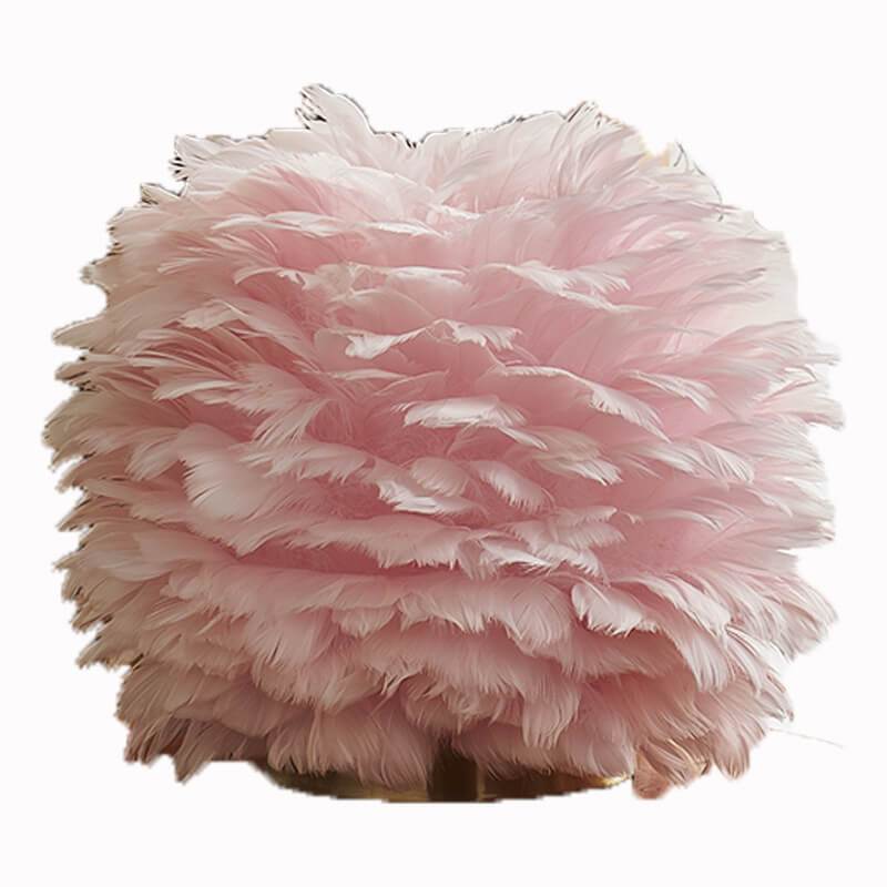 Modern Feather 1-Light Ball-Shaped Table Lamps Lumendat