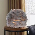 Modern Feather 1-Light Ball-Shaped Table Lamps Lumendat