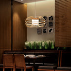 Japanese Element Bamboo Drum 1-light Pendant Light