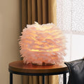 Modern Feather 1-Light Ball-Shaped Table Lamps Lumendat