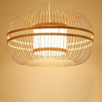 Japanese Element Bamboo Drum 1-light Pendant Light
