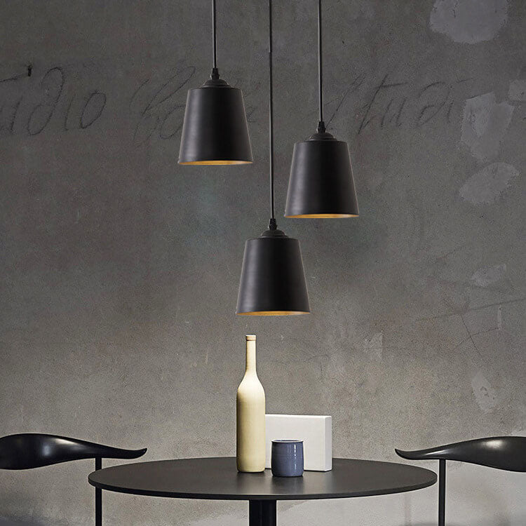 Nordic Macaron Cylinder Dome Metal 1-light Pendant Light BulbSquare
