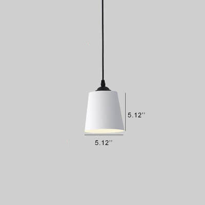 Nordic Macaron Cylinder Dome Metal 1-light Pendant Light BulbSquare