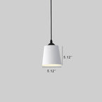Nordic Macaron Cylinder Dome Metal 1-light Pendant Light BulbSquare