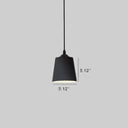 Nordic Macaron Cylinder Dome Metal 1-light Pendant Light BulbSquare