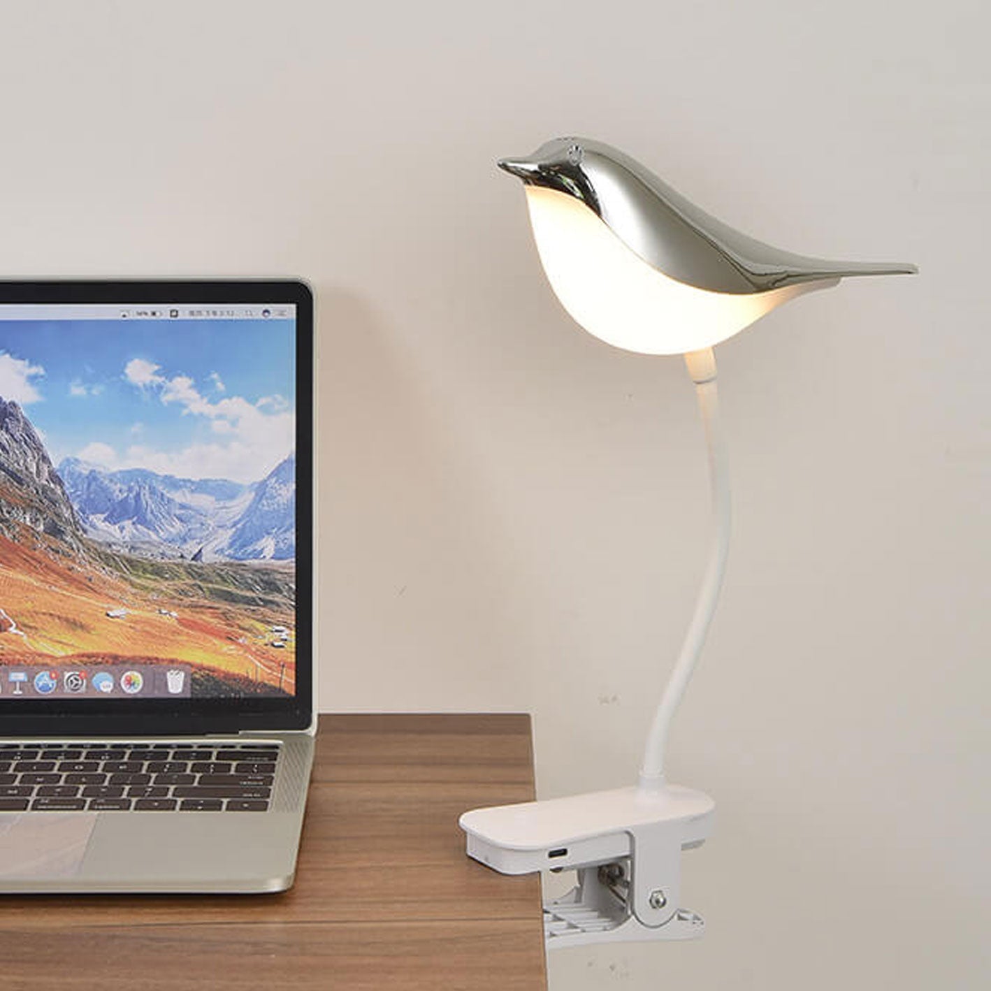Nordic Creative Bird Clip USB Charging LED Night Light Table Lamp Lumendat