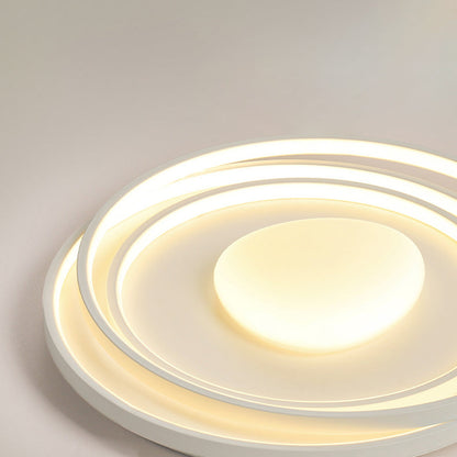 Modern Minimalist Round Iron Acrylic LED Flush Mount Ceiling Light for Living Room