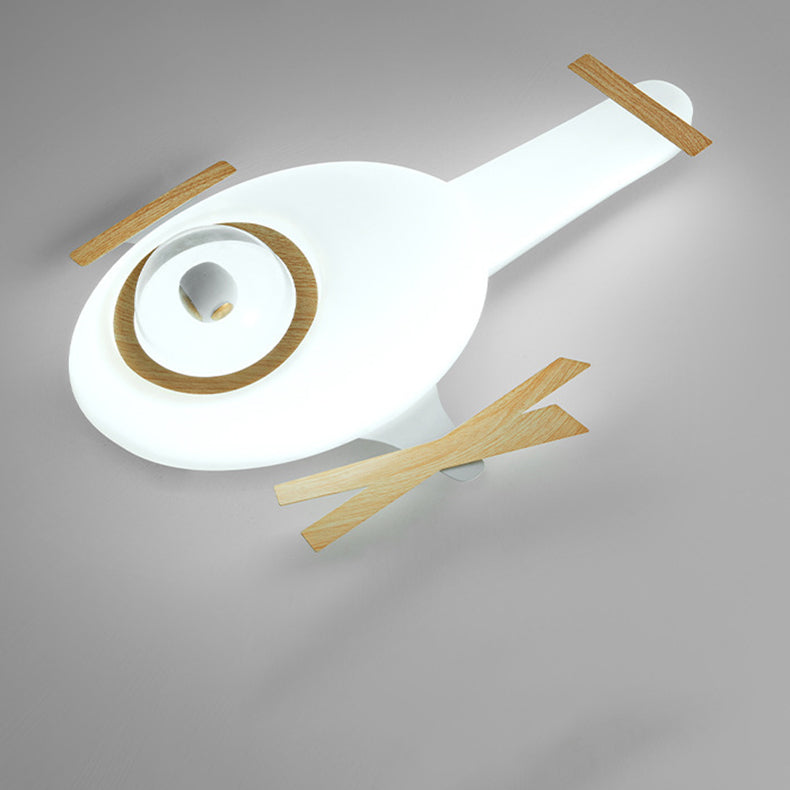 Lumendat Modern Minimalist Kids Airplane Iron PE LED Flush Mount Ceiling Light For Bedroom Lumendat