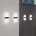 Courtyard Waterproof Acrylic LED Solar Wall Sconce Lamp Outdoor Light Lumendat