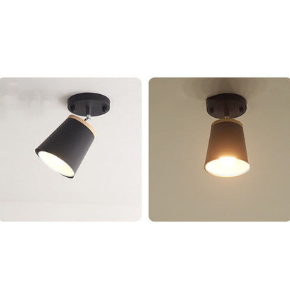 Nordic Macaron Column 1-light Semi-flush Mount Ceiling Light