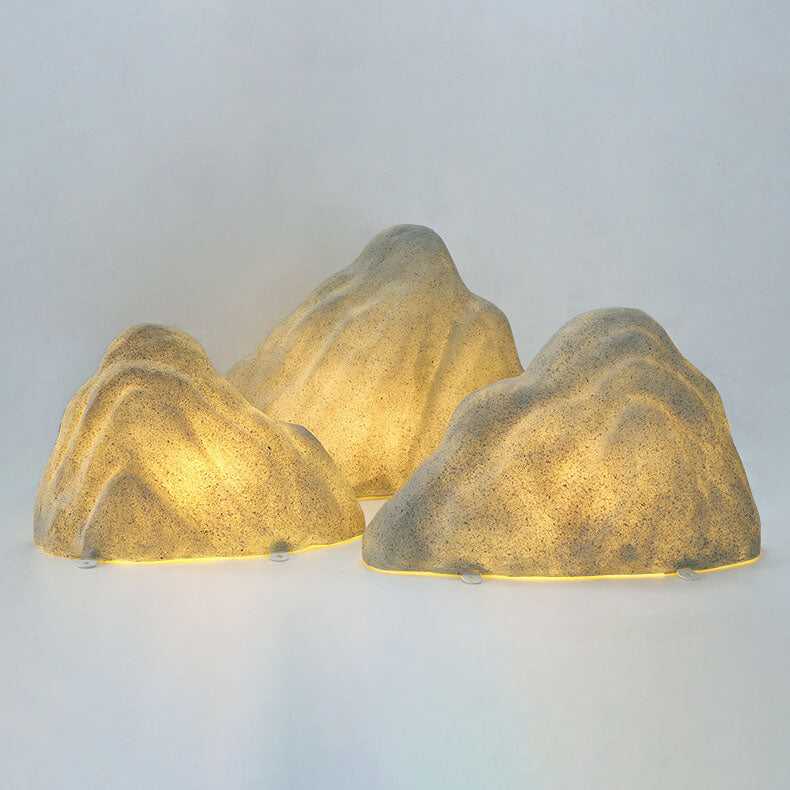 Modern Stone Rockery Outdoor Waterproof LED Garden Landscape Light Lumendat