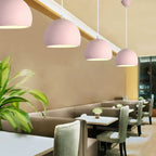 Modern Solid Color Round Head Iron 1-light Pendant Light Lumendat