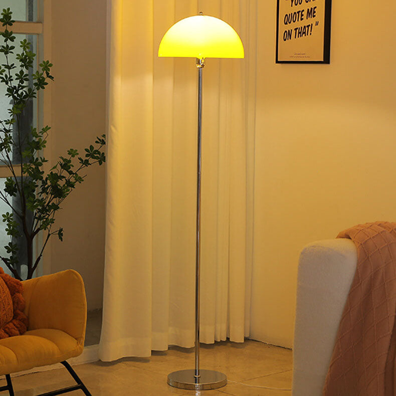 Nordic Vintage Acrylic Clear Dome LED Standing Floor Lamp Lumendat