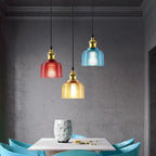 Vintage Textured Lattice Glass 1-light Pendant Light modern luxury lighting fixture