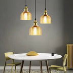 Vintage Textured Lattice Glass 1-light Pendant Light Lumendat