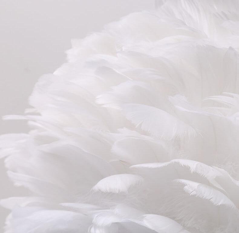 Modern Feather 1-Light Globe Standing Floor Lamp Lumendat