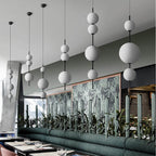 Modern Minimalist Creative Glass Ball LED Pendant Light BulbSquare