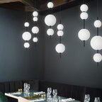 Modern Minimalist Creative Glass Ball LED Pendant Light BulbSquare