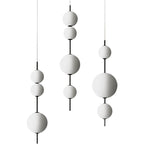 Modern Minimalist Creative Glass Ball LED Pendant Light BulbSquare