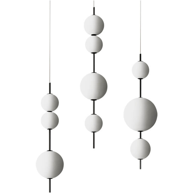 Modern Minimalist Creative Glass Ball LED Pendant Light BulbSquare