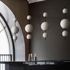 Modern Minimalist Creative Glass Ball LED Pendant Light BulbSquare