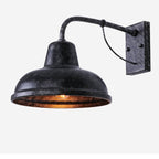 Industrial 1-Light Gooseneck Outdoor Wall Lighting