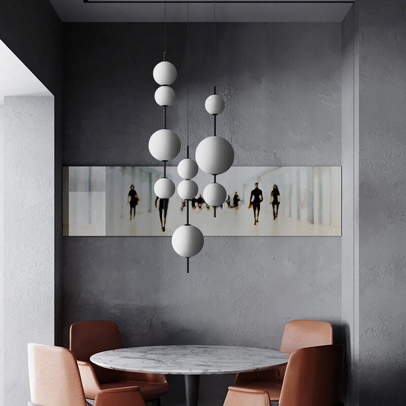 Modern Minimalist Creative Glass Ball LED Pendant Light BulbSquare