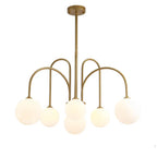 Glass Ball 6-8 Light Arch Chandeliers Lumendat