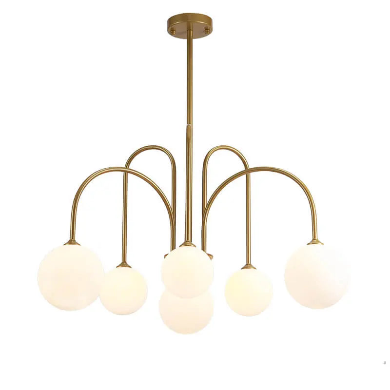 Glass Ball 6-8 Light Arch Chandeliers Lumendat