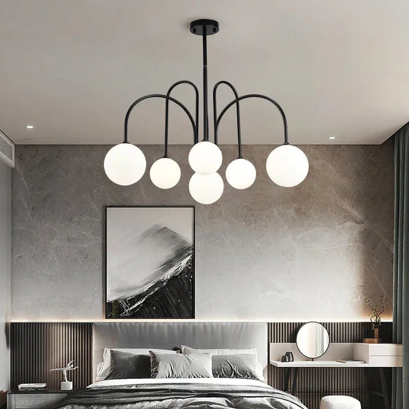 Glass Ball 6-8 Light Arch Chandeliers Lumendat