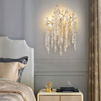 Modern Light Luxury Tree Branch Crystal 3-Light Wall Sconce Lamp Lumendat