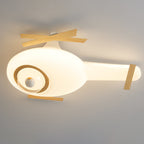 Lumendat Modern Minimalist Kids Airplane Iron PE LED Flush Mount Ceiling Light For Bedroom Lumendat