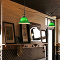 Contemporary Retro Emerald Green Flared Glass Shade 1-light Pendant Light for Dining Room BulbSquare