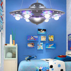 Creative Cartoon Ufo Flying Saucer LED Kids Chandelier Lumendat