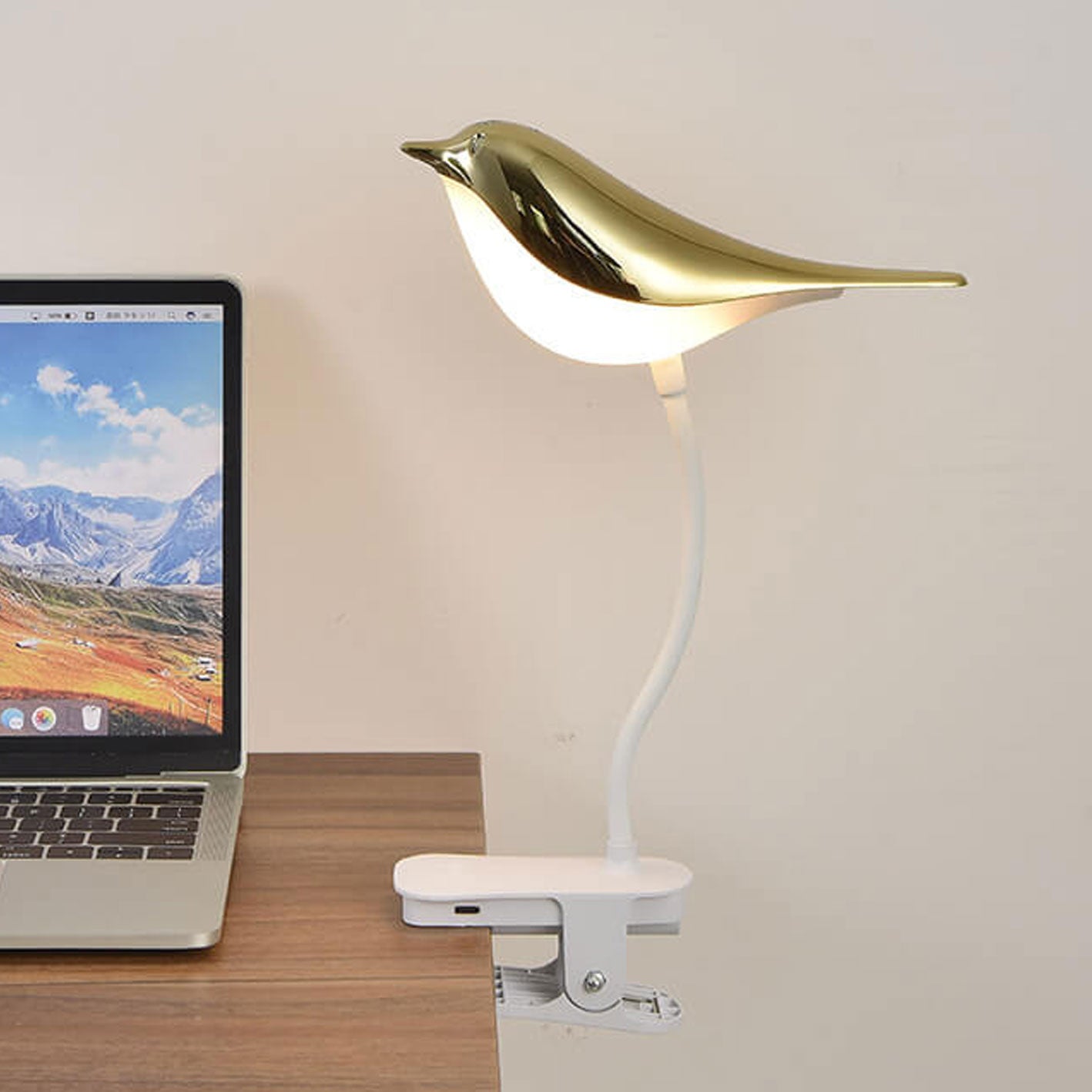 Nordic Creative Bird Clip USB Charging LED Night Light Table Lamp Lumendat