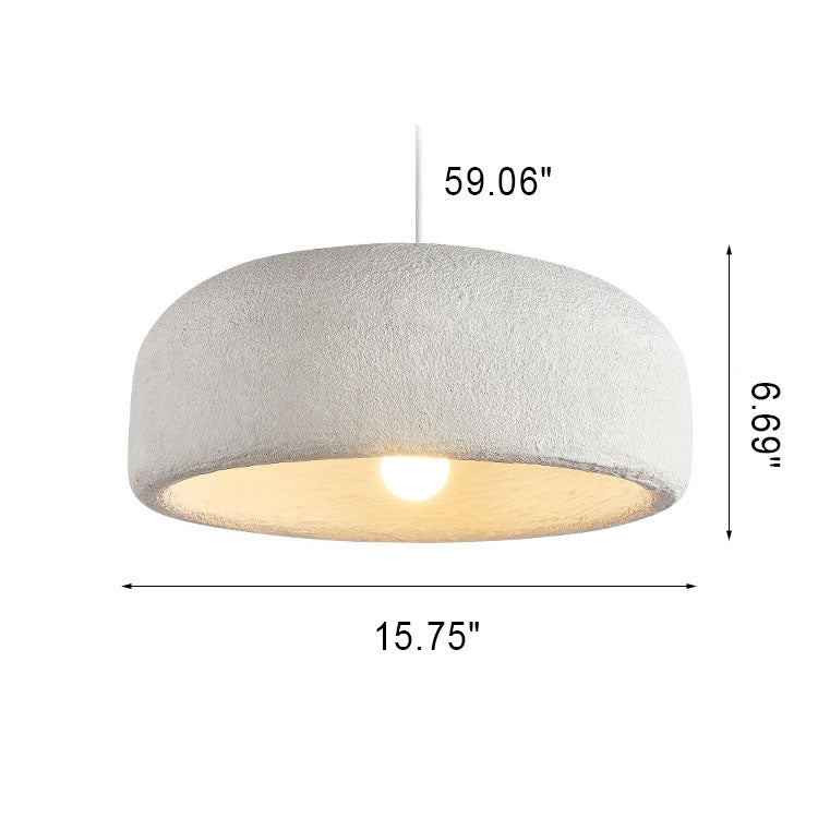 Modern Minimalist Resin Dome 1-light Pendant Light BulbSquare